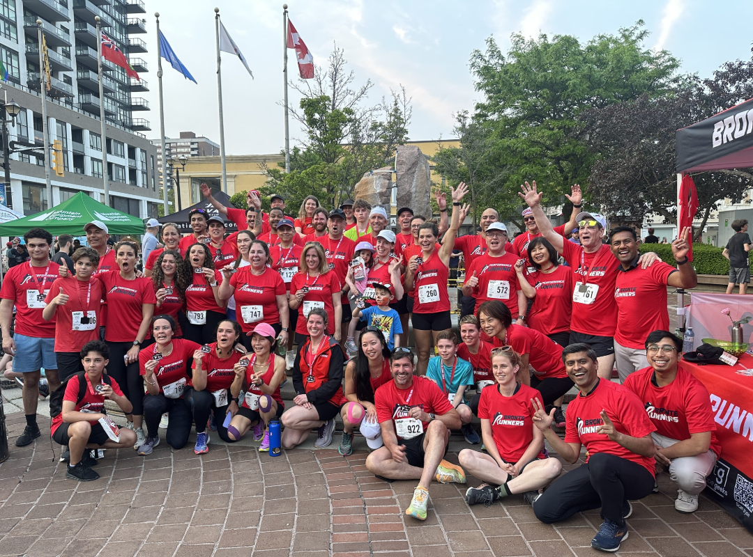 Bronte Runners Club group photo at a race event