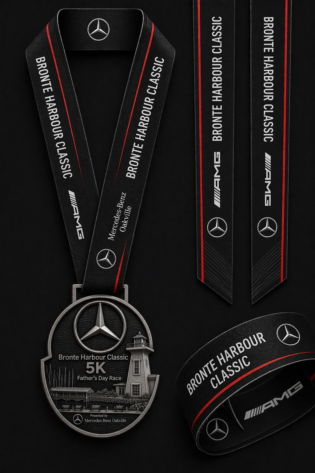 BHC 2026 finisher medal — full view with AMG ribbon